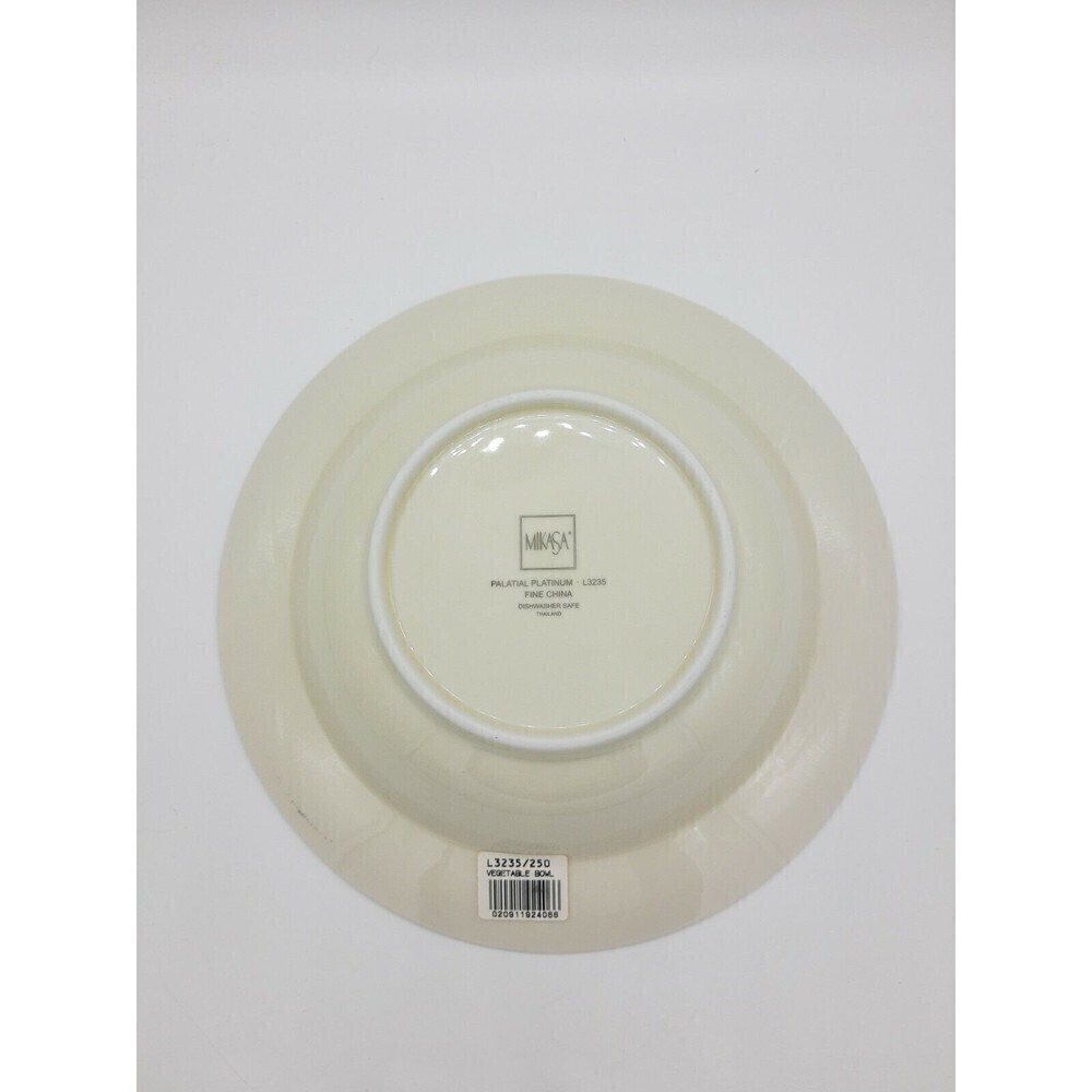 Mikasa Palatial Platinum 10" Serving Round Vegetable Bowl L3235 - Picture 6 of 7
